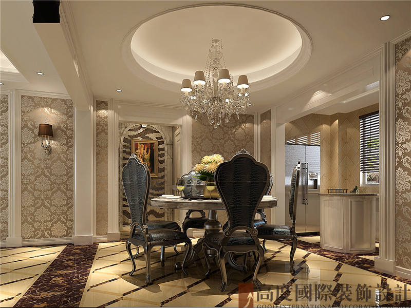 欧式 三居 高贵 白领 小资 餐厅图片来自北京高度国际装饰在中信府世家140欧式风格的分享