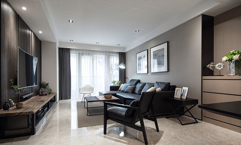 客厅图片来自家装大管家在低奢优雅 160平现代简约舒适3居的分享