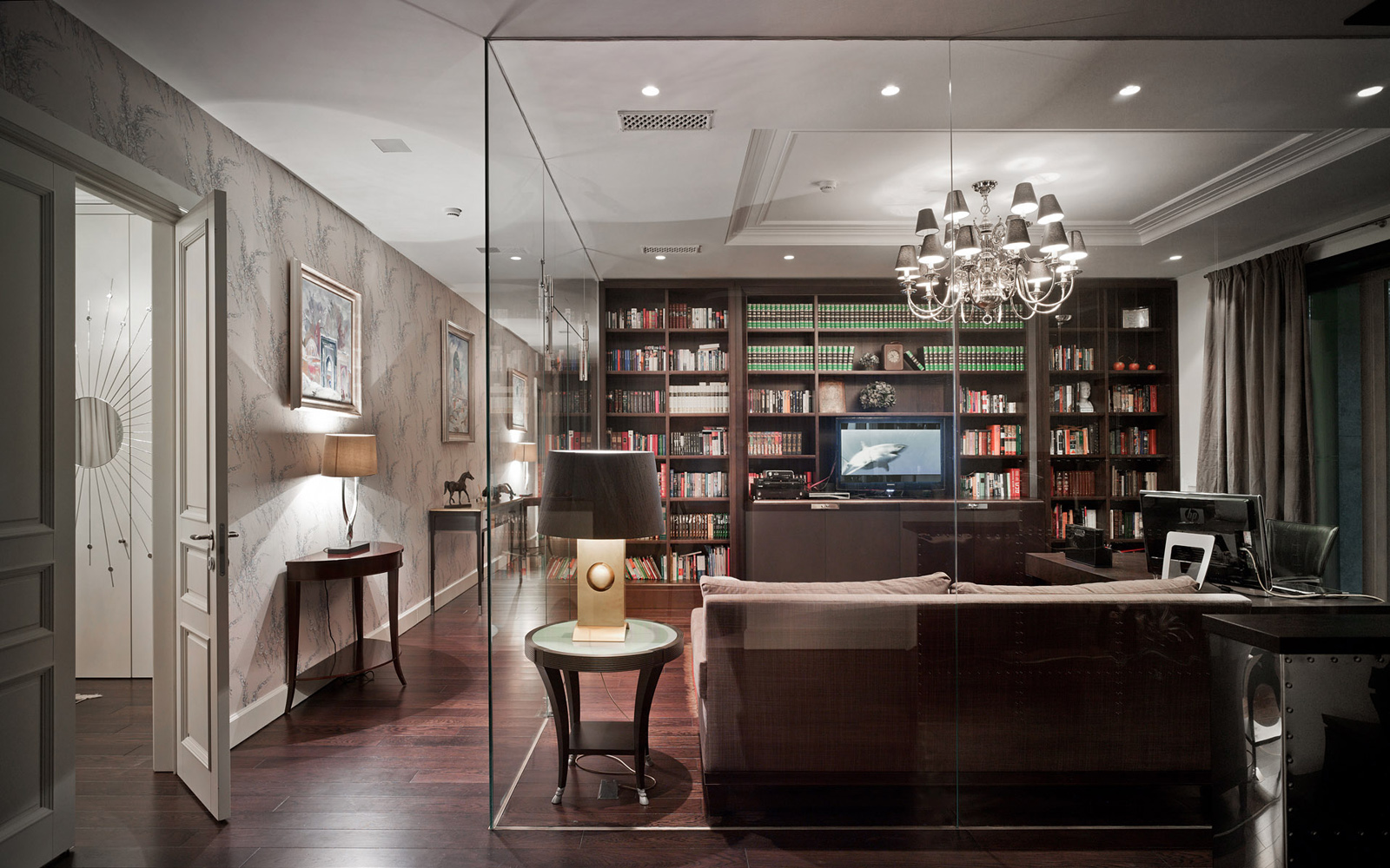 誉天下 简约 欧式 别墅 书房图片来自别墅设计师杨洋在誉天下简欧风格的分享