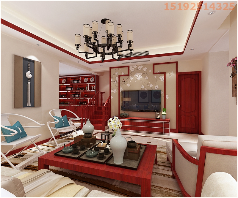 中式 千禧 喜山 实创 白领 客厅图片来自快乐彩在纯中式千禧喜山149平别墅的分享