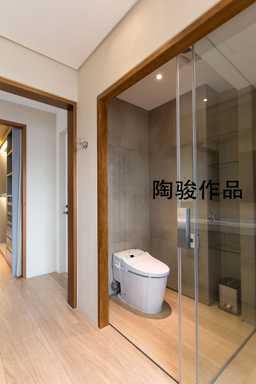 卫生间图片来自翼森设计在日式恬静的分享