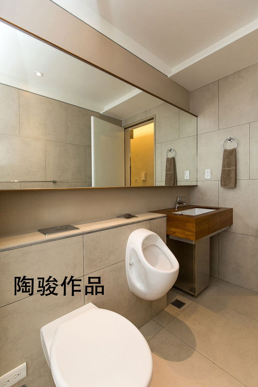 卫生间图片来自翼森设计在日式恬静的分享