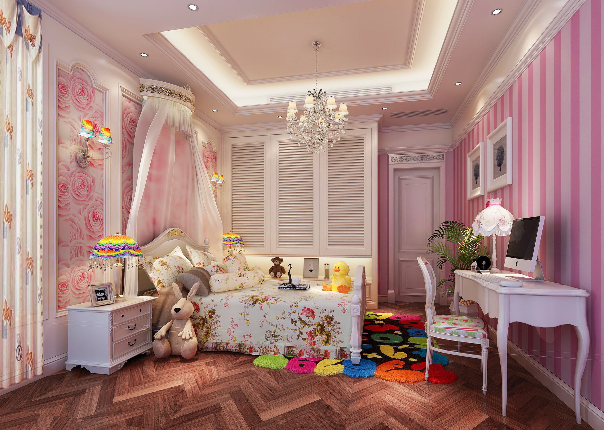 别墅 白领 简约 欧式 卧室图片来自在燕晗山居的分享