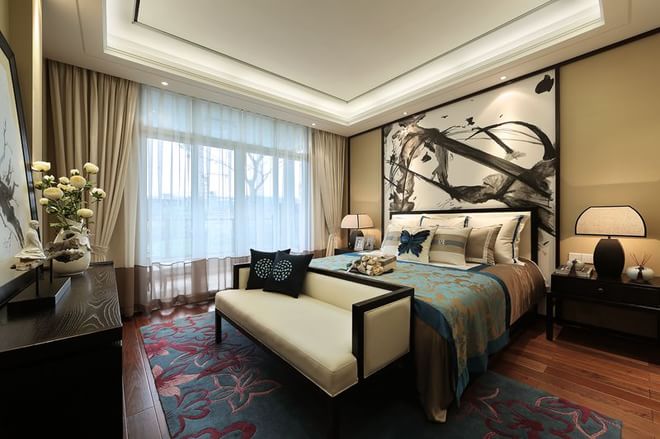 新中式 卧室图片来自重庆优家馆装饰在优家馆装饰【逸静花园 】的分享