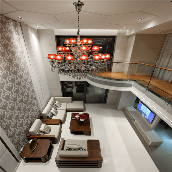 客厅图片来自天津生活家健康整体家装在王府壹号-简约风格别墅设计案例的分享