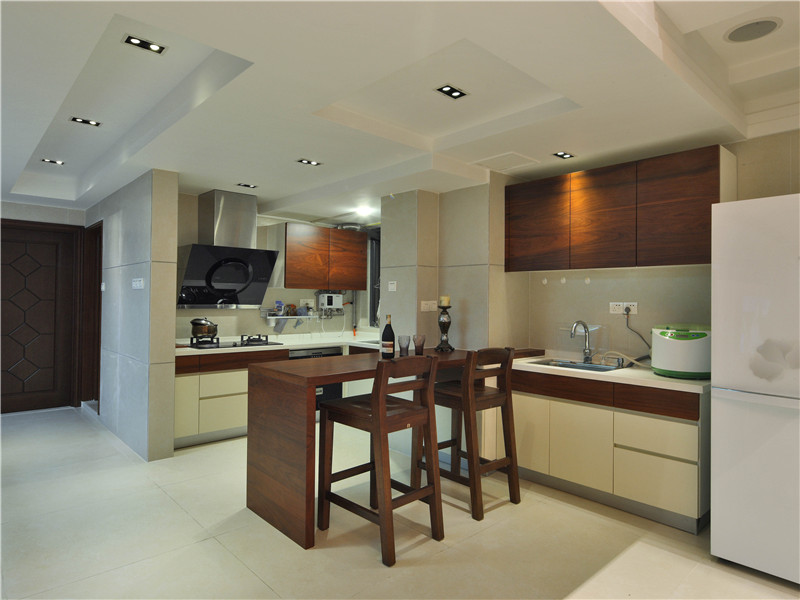 厨房图片来自天津生活家健康整体家装在王府壹号-简约风格别墅设计案例的分享