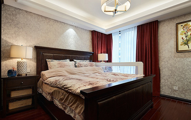 卧室图片来自家装大管家在温馨+舒适 135平中式混搭3居室的分享