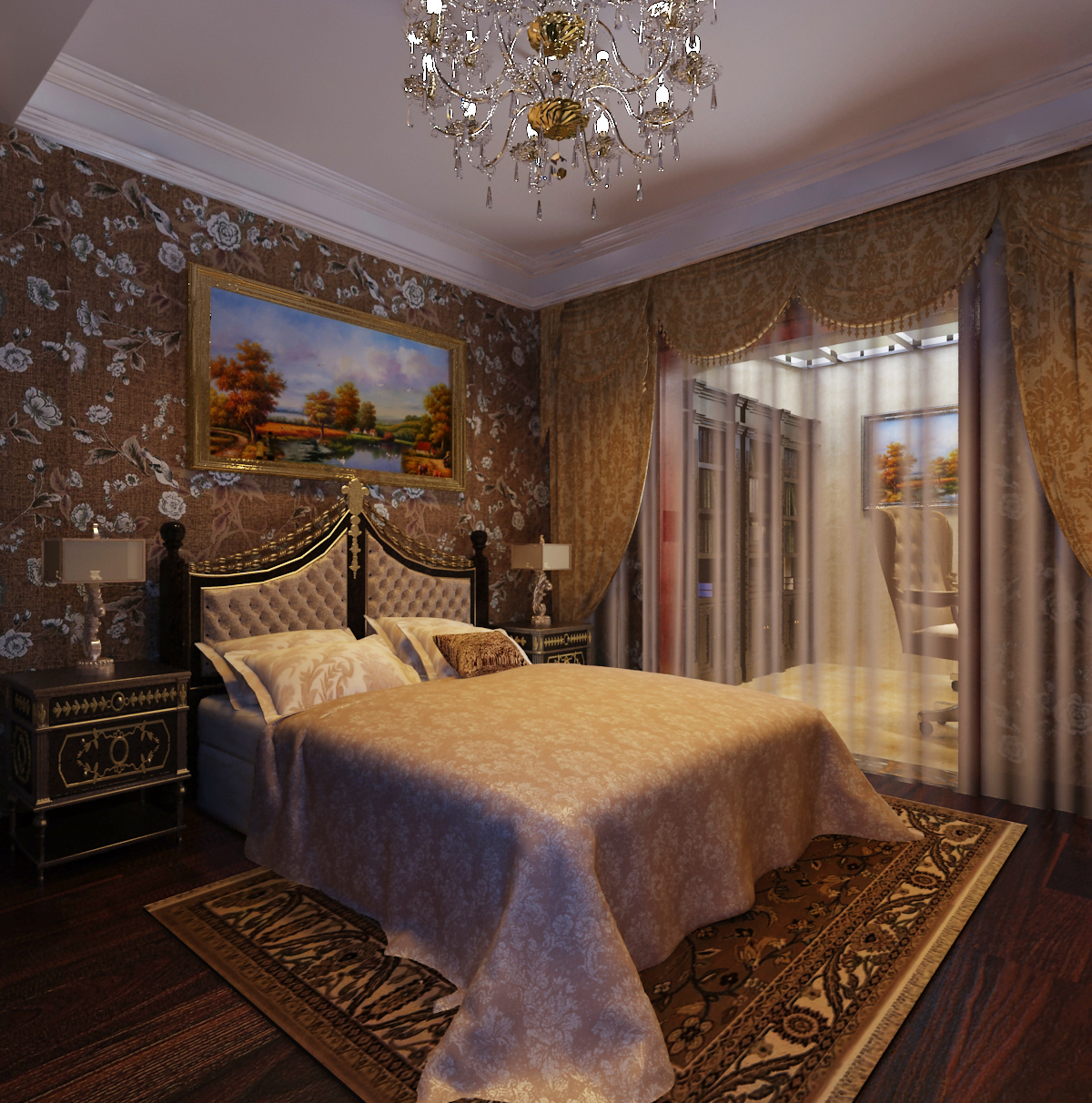 卧室图片来自天津生活家健康整体家装在国耀紫溪-别墅欧式风格设计案例的分享