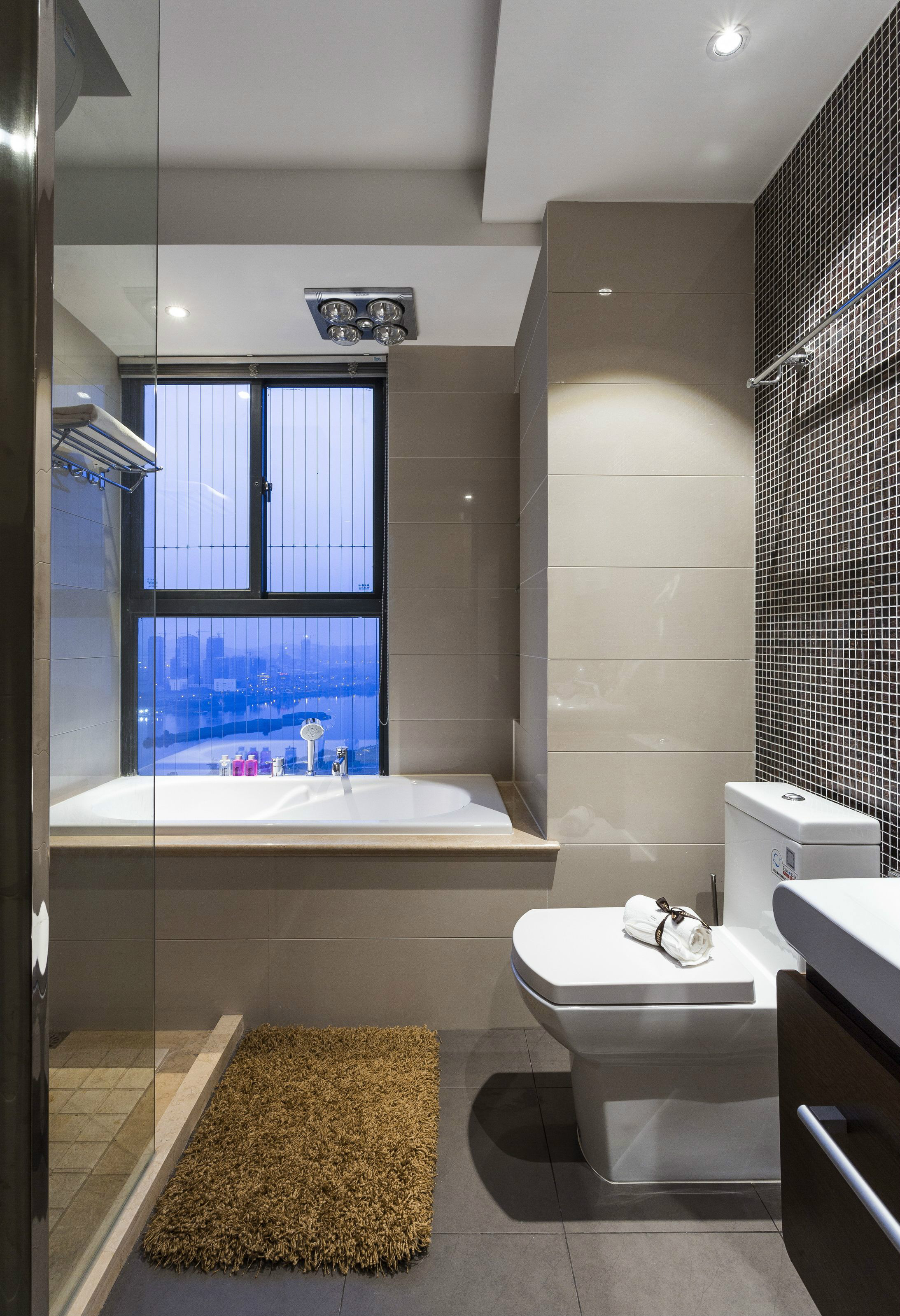 简约 80后 小资 混搭 卫生间图片来自西安峰光无限装饰在金科天籁城101㎡三居室现代简约的分享