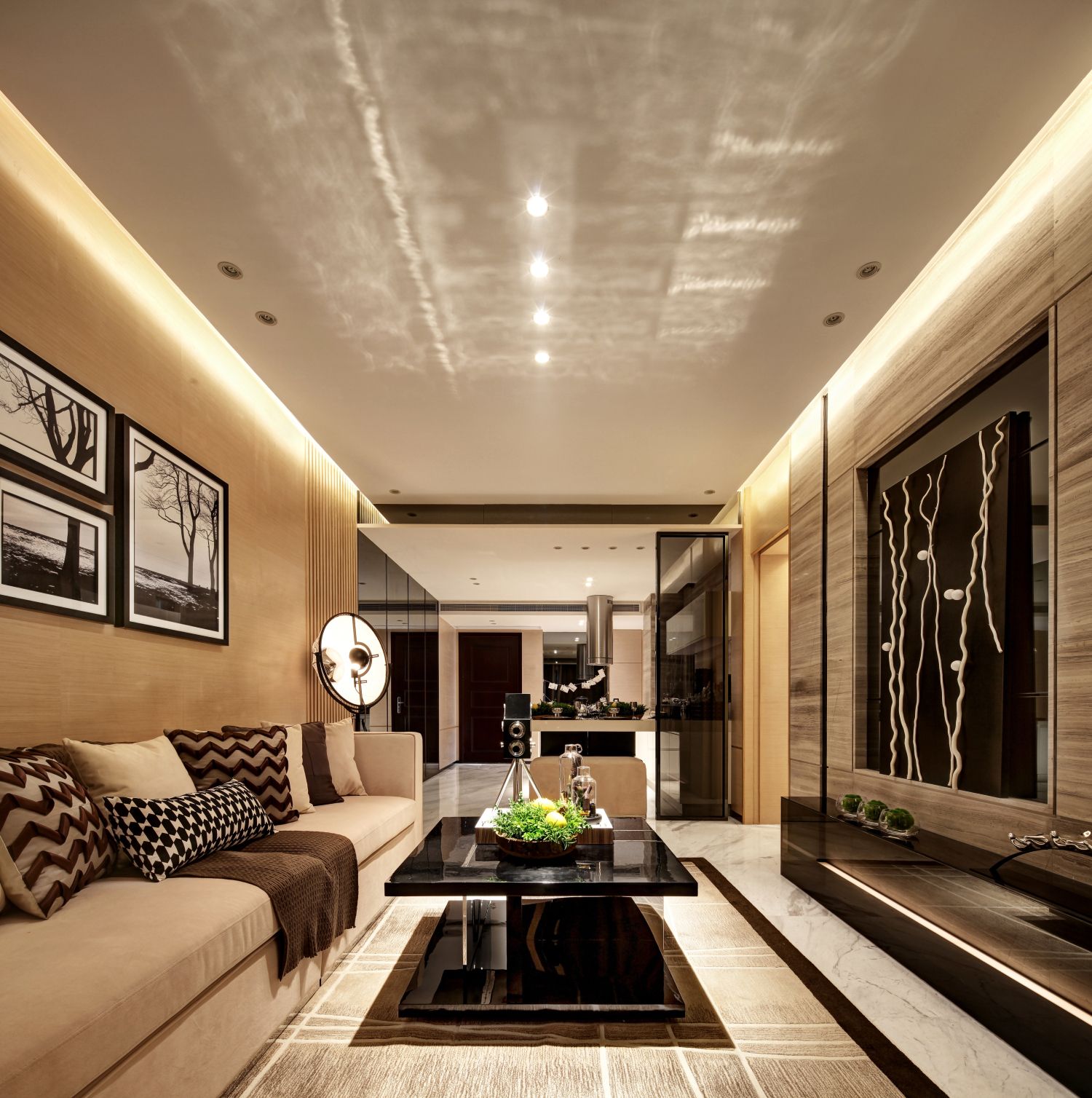 简约 混搭 客厅图片来自西安峰光无限装饰在金辉世界城191㎡现代混搭风格的分享