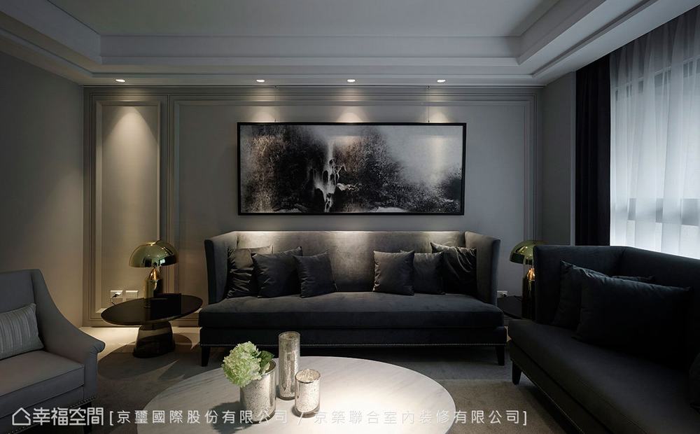现代 样板间 客厅图片来自幸福空间在美不胜收 251平轻古典现代宅的分享