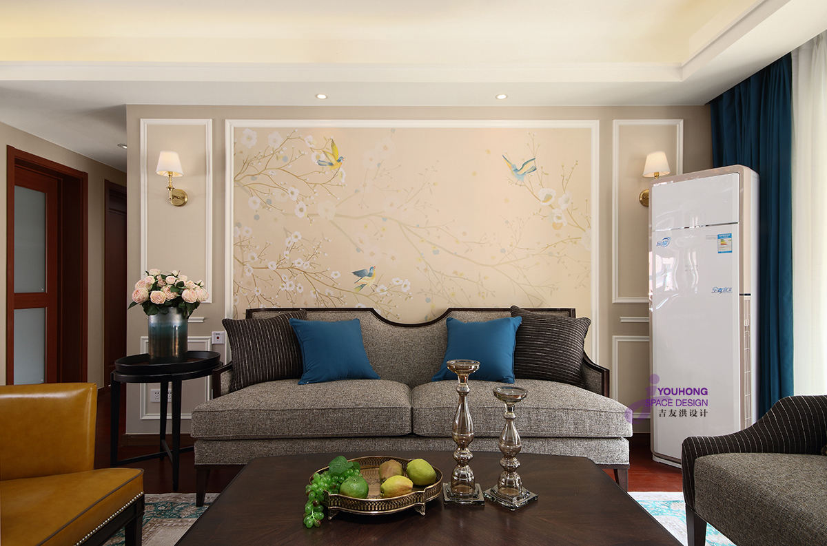 美式 三居 80后 客厅图片来自无锡吉友洪设计工作室在青鸟的分享