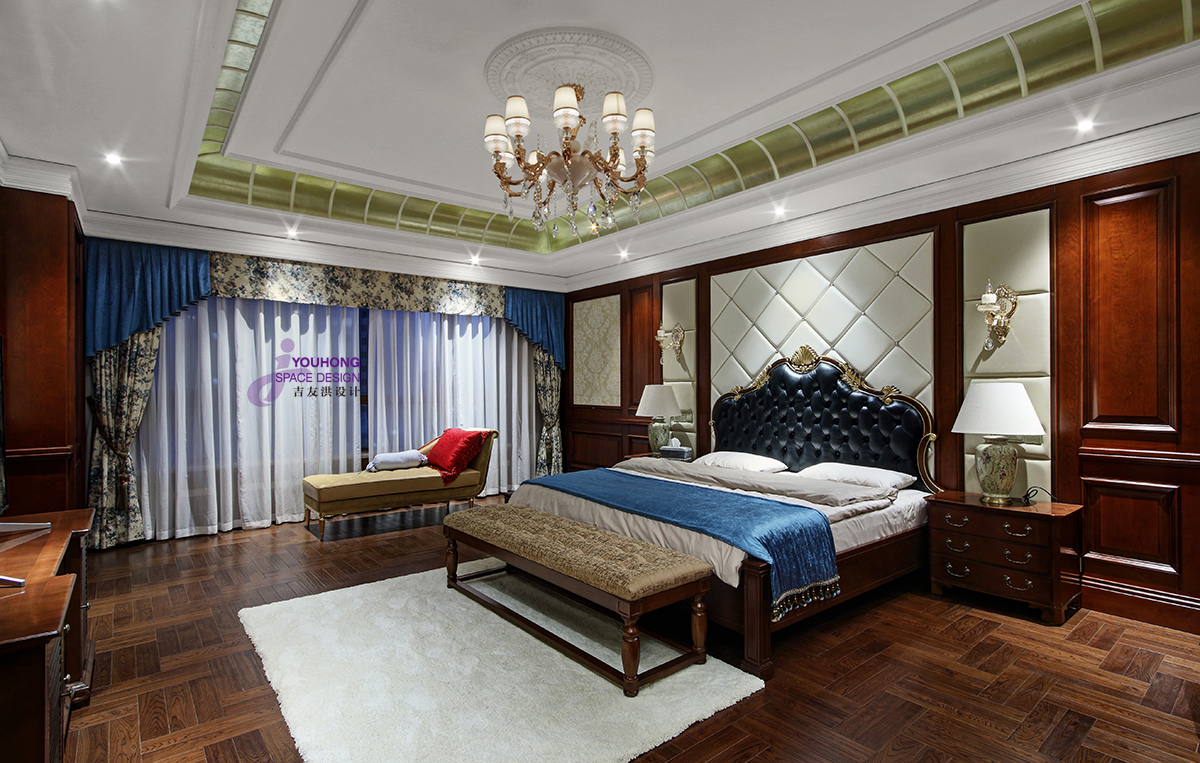 欧式 简约 大平层 卧室图片来自无锡吉友洪设计工作室在江阴壹号公馆的分享