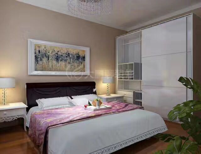 简约 欧式 80后 小资 卧室图片来自西安峰光无限装饰在汉华城135㎡现代简约的分享