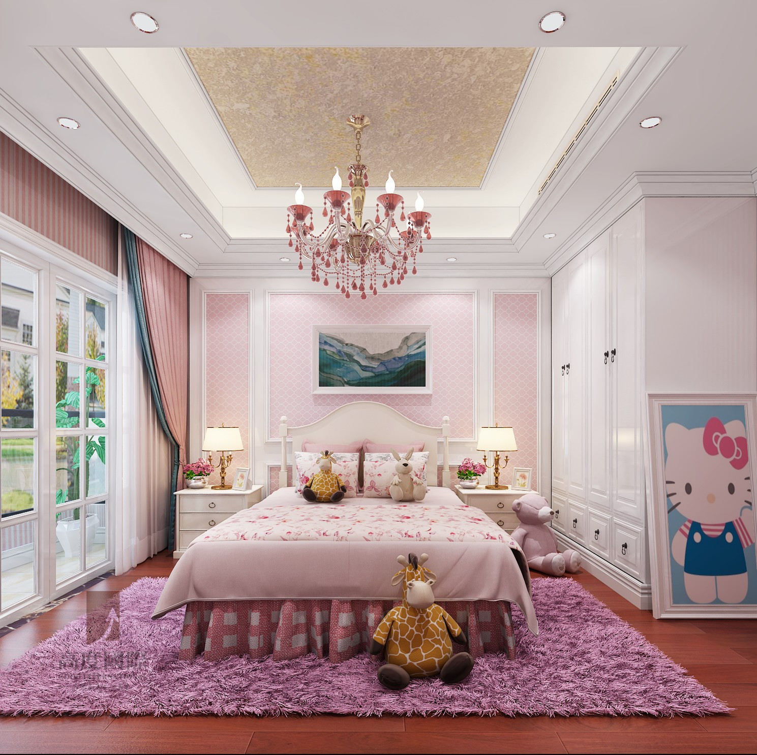 欧式 高度国际 卧室图片来自杭州别墅装修设计在中海御道路一号230平米欧式风格的分享