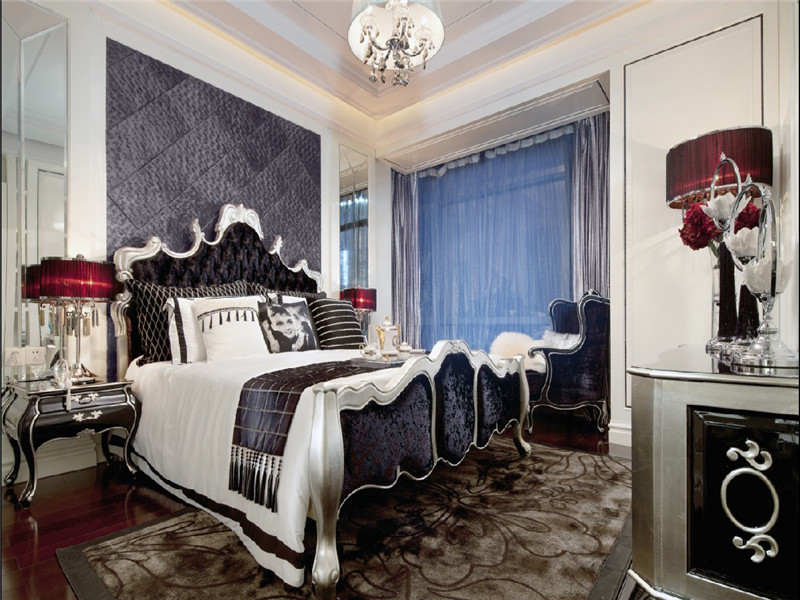 欧式 三居 白领 小资 80后 卧室图片来自高度国际姚吉智在134平米浅欧三居室千秋无绝色的分享