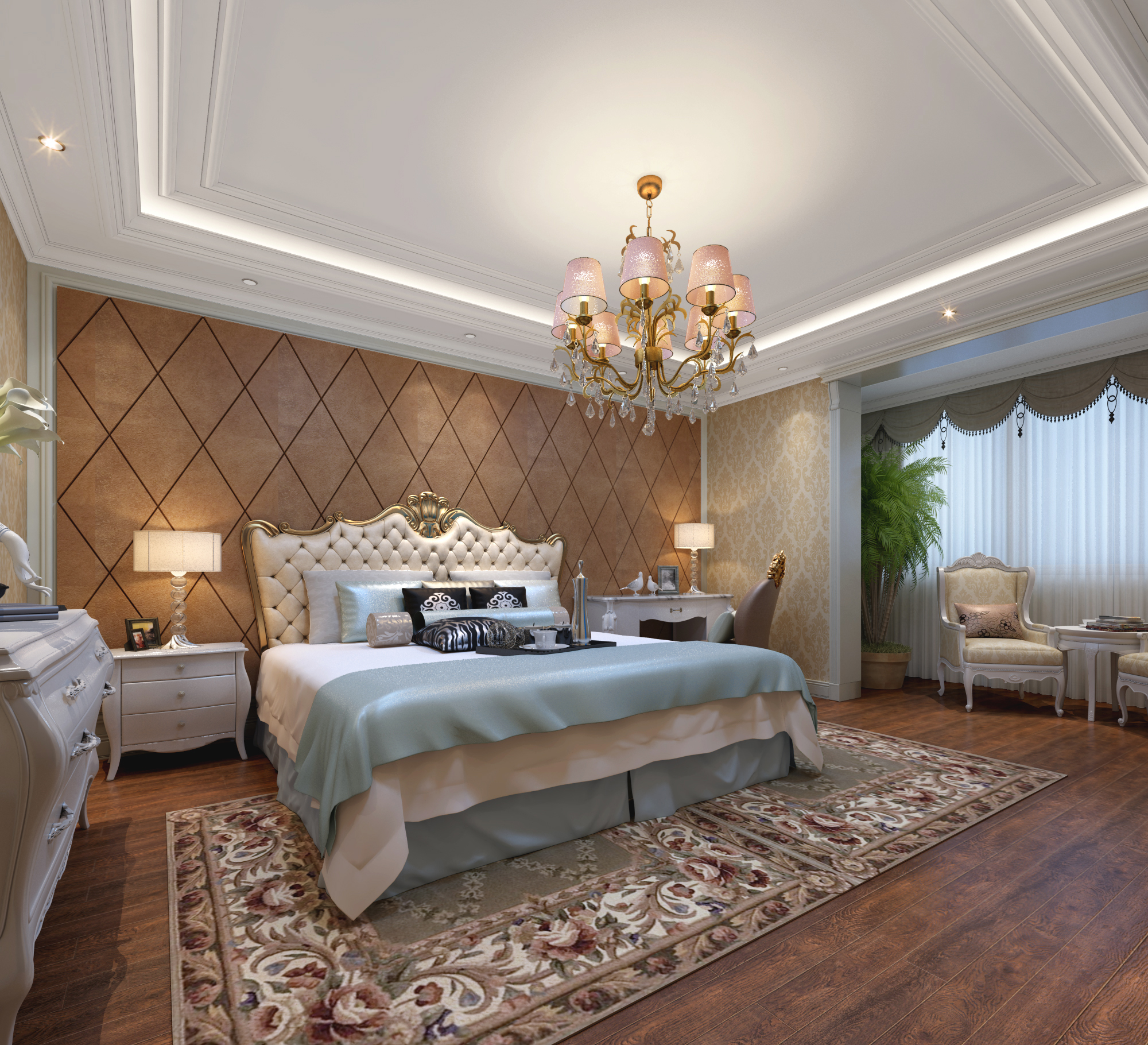 卧室图片来自业之峰装饰旗舰店在马赛乐章的分享