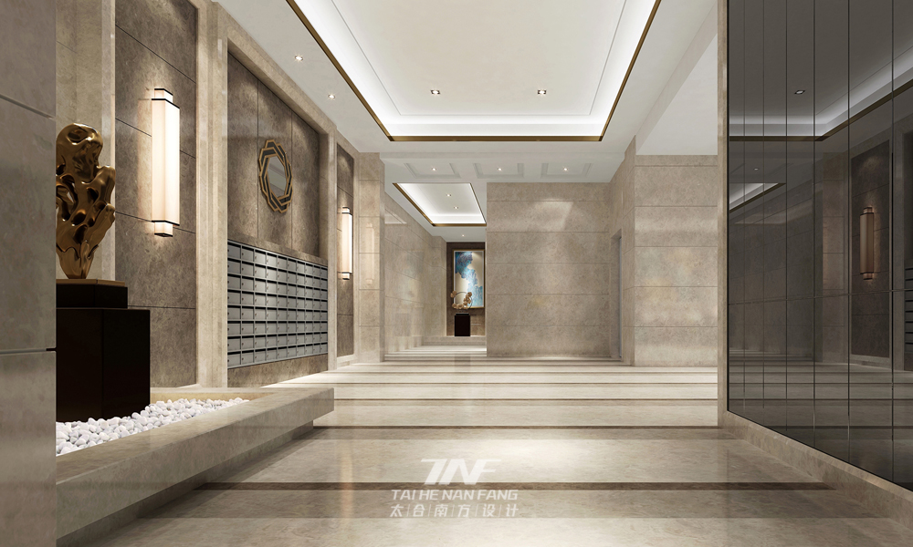 轻奢时尚　 太合南方设 样板房大堂 客厅图片来自王五平设计在深圳华苑大堂的分享