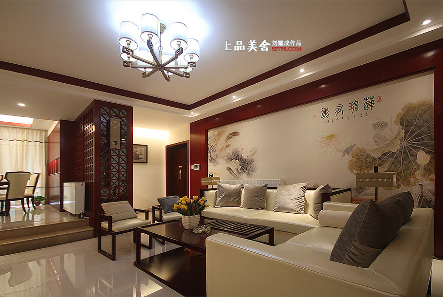 客厅图片来自刘耀成在《江南可采莲》长沙江山帝景的分享