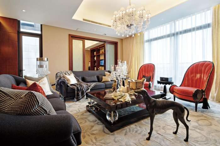 北京 朝阳 公寓 装修 设计 客厅图片来自北京紫禁尚品装饰刘霞在176平公寓锦上添花的分享