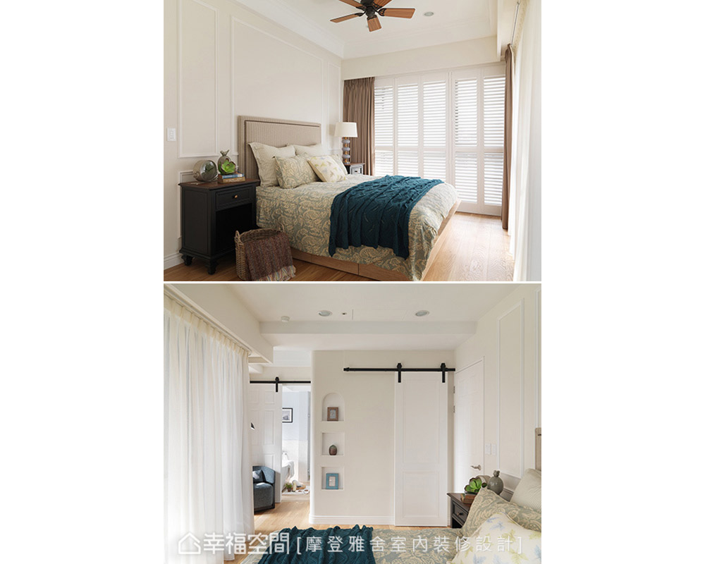 三居 美式 卧室图片来自幸福空间在美式优雅 遇见日光西雅图的分享