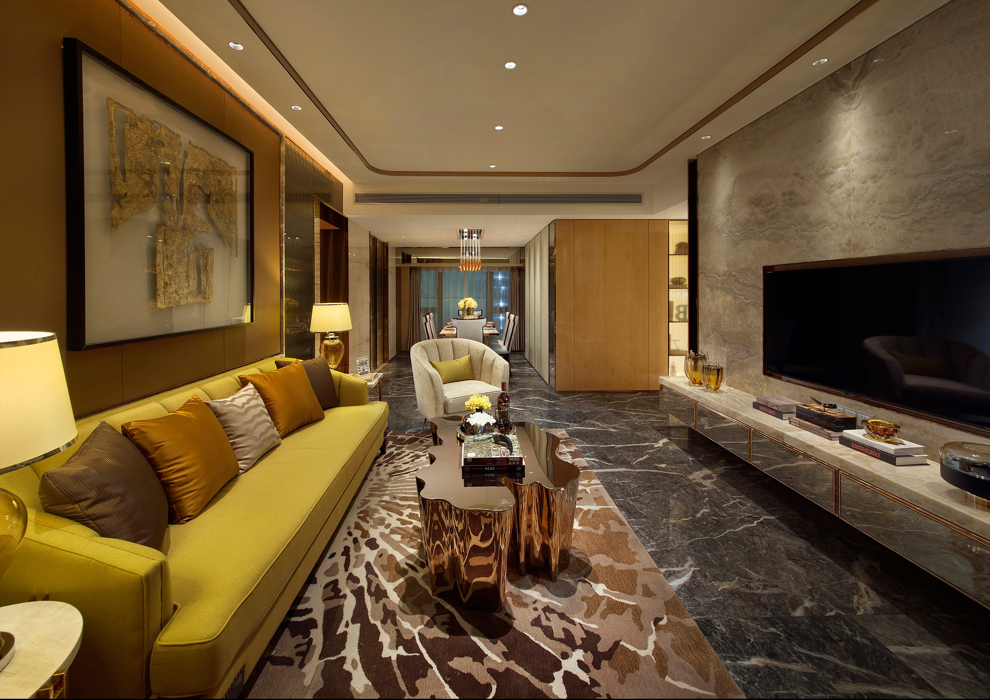 三居   女性   现代  客厅图片来自DHA香港洪德成设计有限公司在洪德成设计-深圳前海东岸样板房3的分享