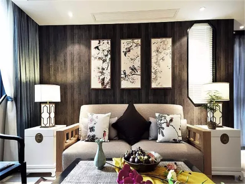中式 新中式 三居 80后 小资 客厅图片来自高度国际姚吉智在120平米新中式三居经典之美的分享