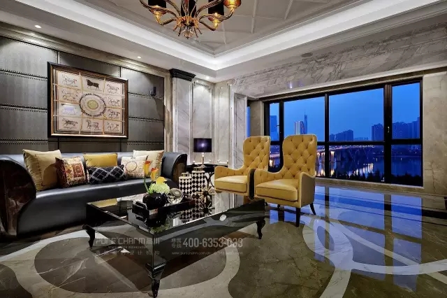 客厅图片来自品川室内设计在【品川设计】经典现代风格三的分享