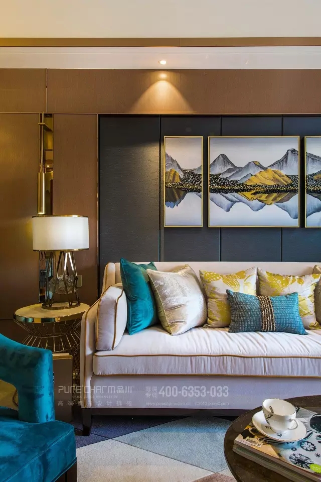 客厅图片来自品川室内设计在【品川设计】经典现代风格四的分享