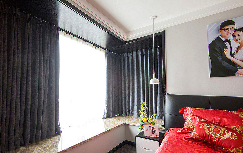 卧室图片来自家装大管家在明亮通透 106平现代简洁舒适3居的分享