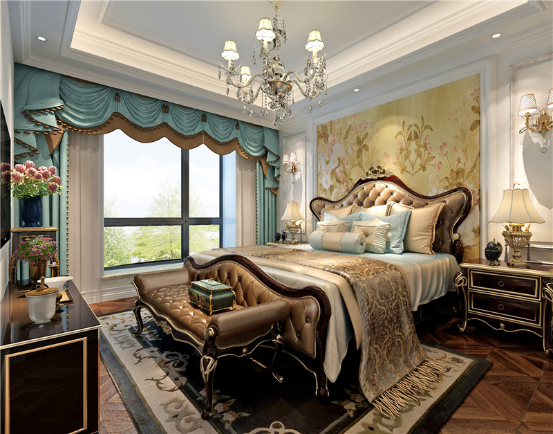 欧式设计 欧式装修 日升装饰 西安欧式设 卧室图片来自装修设计芳芳在国熙台160欧式设计的分享