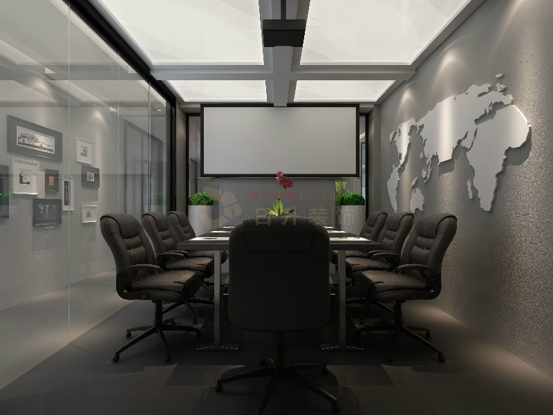 日升装饰 现代简约 现代办公室 西安办公司 其他图片来自装修设计芳芳在高级灰办公室设计的分享
