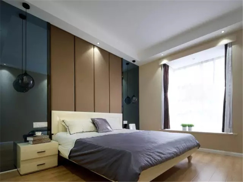 现代 三居 白领 收纳 小资 卧室图片来自高度国际姚吉智在130平米现代休闲时尚活力三居室的分享