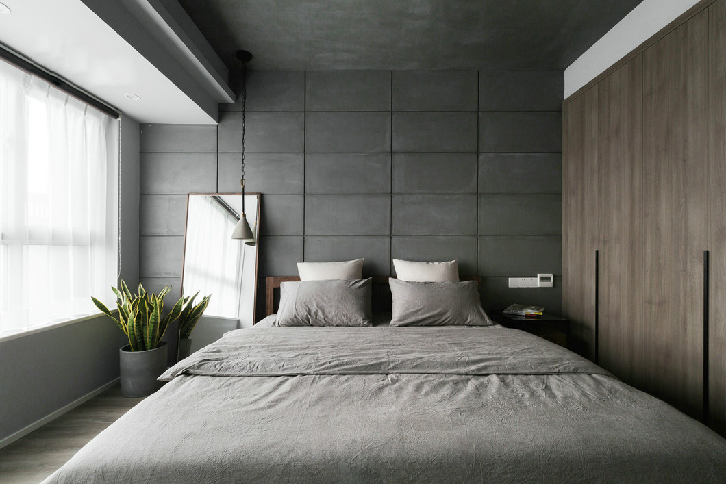 卧室图片来自翼森设计在高级灰的分享