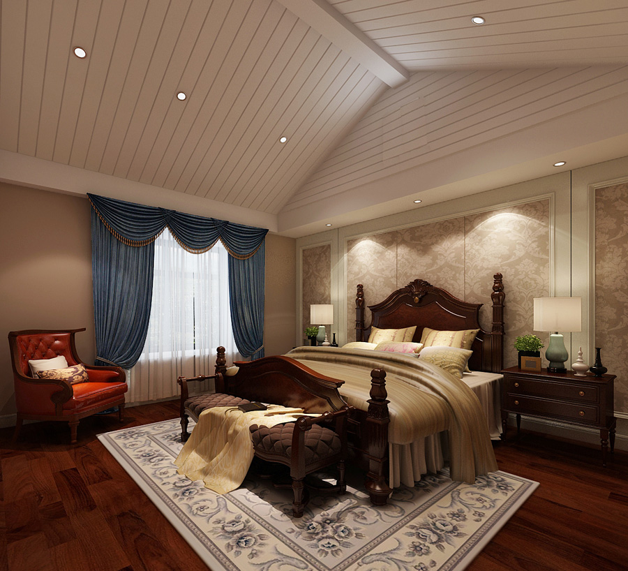 卧室图片来自天津生活家健康整体家装在旺海公府-别墅欧式风格设计案例的分享
