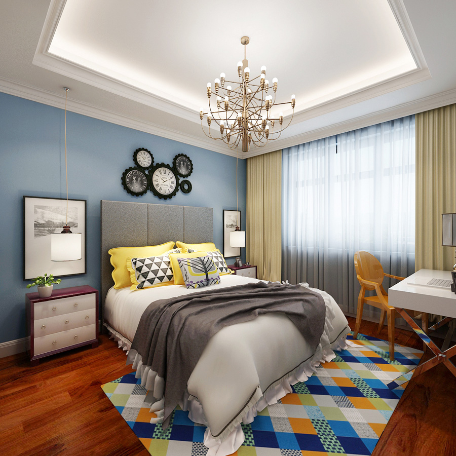 卧室图片来自天津生活家健康整体家装在旺海公府-别墅欧式风格设计案例的分享