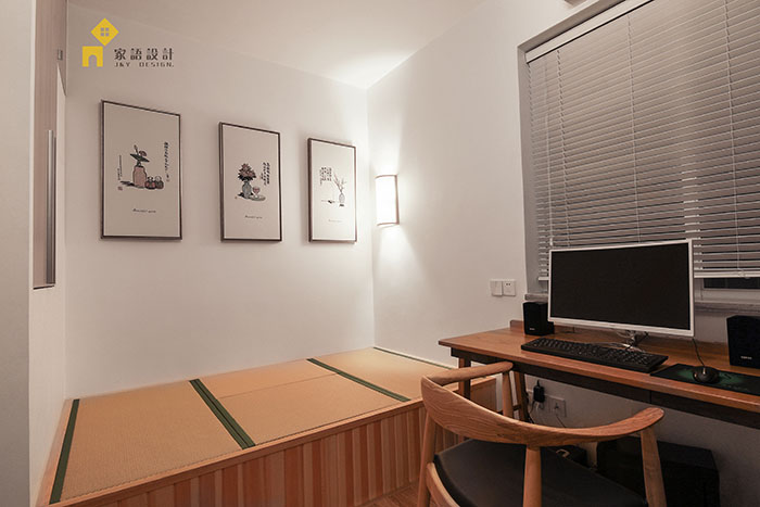 旧房改造 三居 日式 书房图片来自jiayu在良品·家的分享