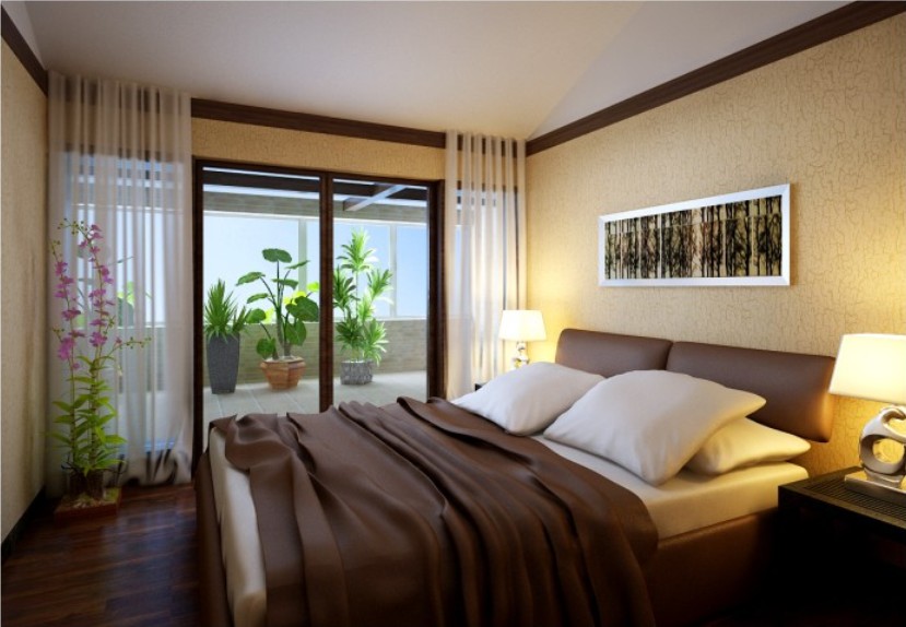 简约 三居 白领 小资 卧室图片来自西安峰光无限装饰在红星美凯城110㎡现代极简的分享