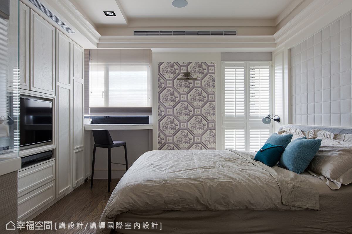 二居 混搭 现代 卧室图片来自幸福空间在116平优雅气度 现代乡村美学宅居的分享