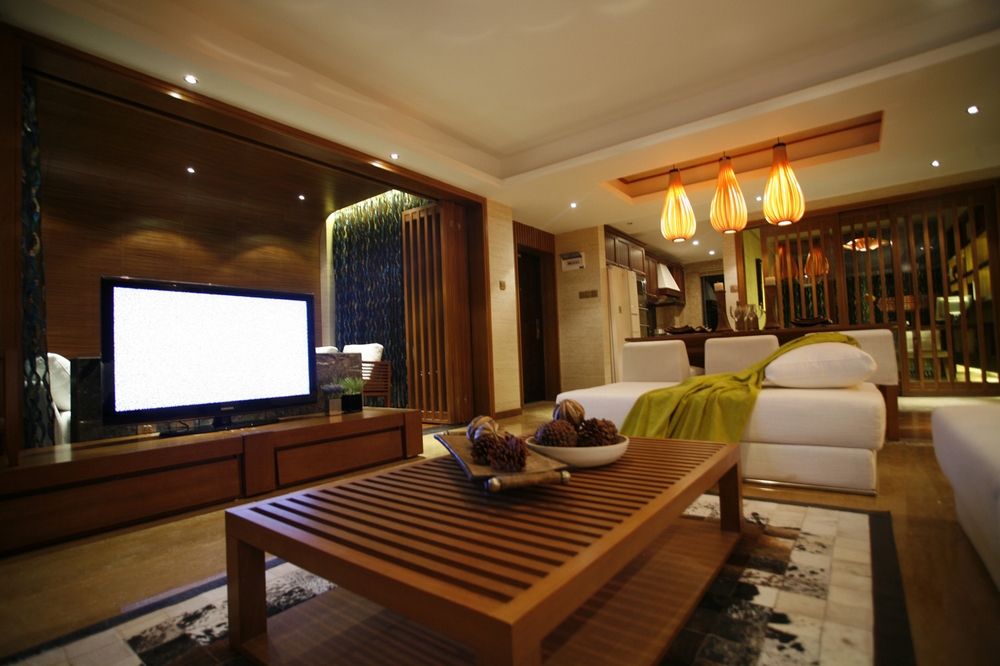 . 客厅图片来自西安峰光无限装饰在紫薇风尚简约中式四居室的分享