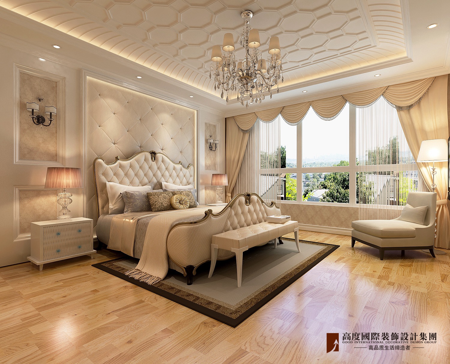 简欧 卧室图片来自重庆高度国际装饰工程有限公司在红星国际-简欧的分享