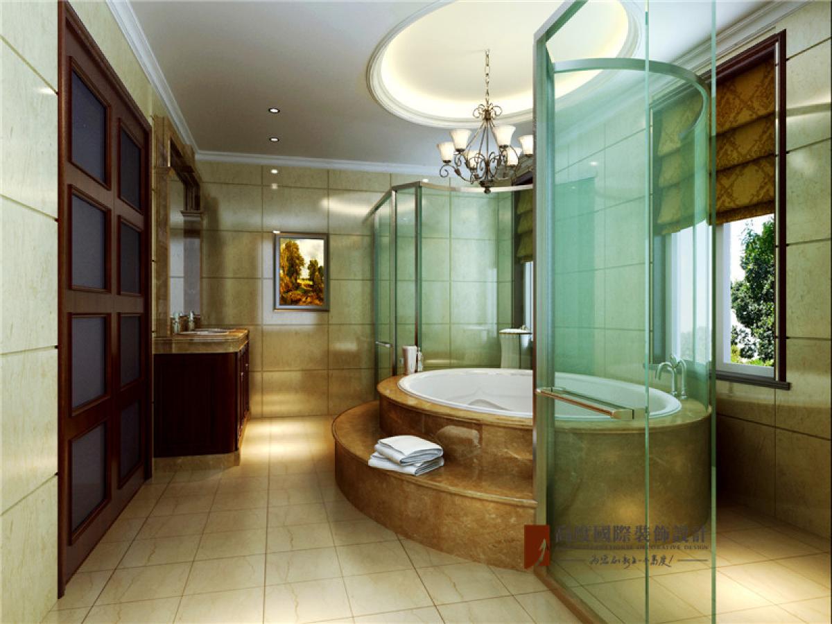 美式 别墅 托斯卡纳 高富帅 有钱任性 卫生间图片来自重庆高度国际装饰工程有限公司在誉天下的分享