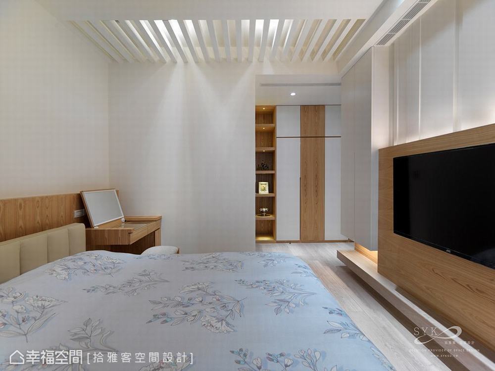 二居 现代 卧室图片来自幸福空间在极纾压～温暖人心的92平好感宅的分享