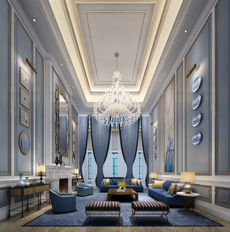 客厅图片来自重庆高度国际装饰工程有限公司在融创凡尔赛花园-简约欧式风格的分享