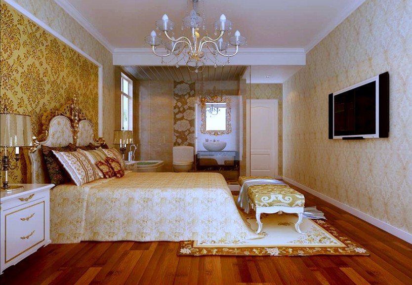 欧式 收纳 80后 小资 卧室图片来自西安峰光无限装饰在龙湖香缇140㎡四居室欧式田园的分享