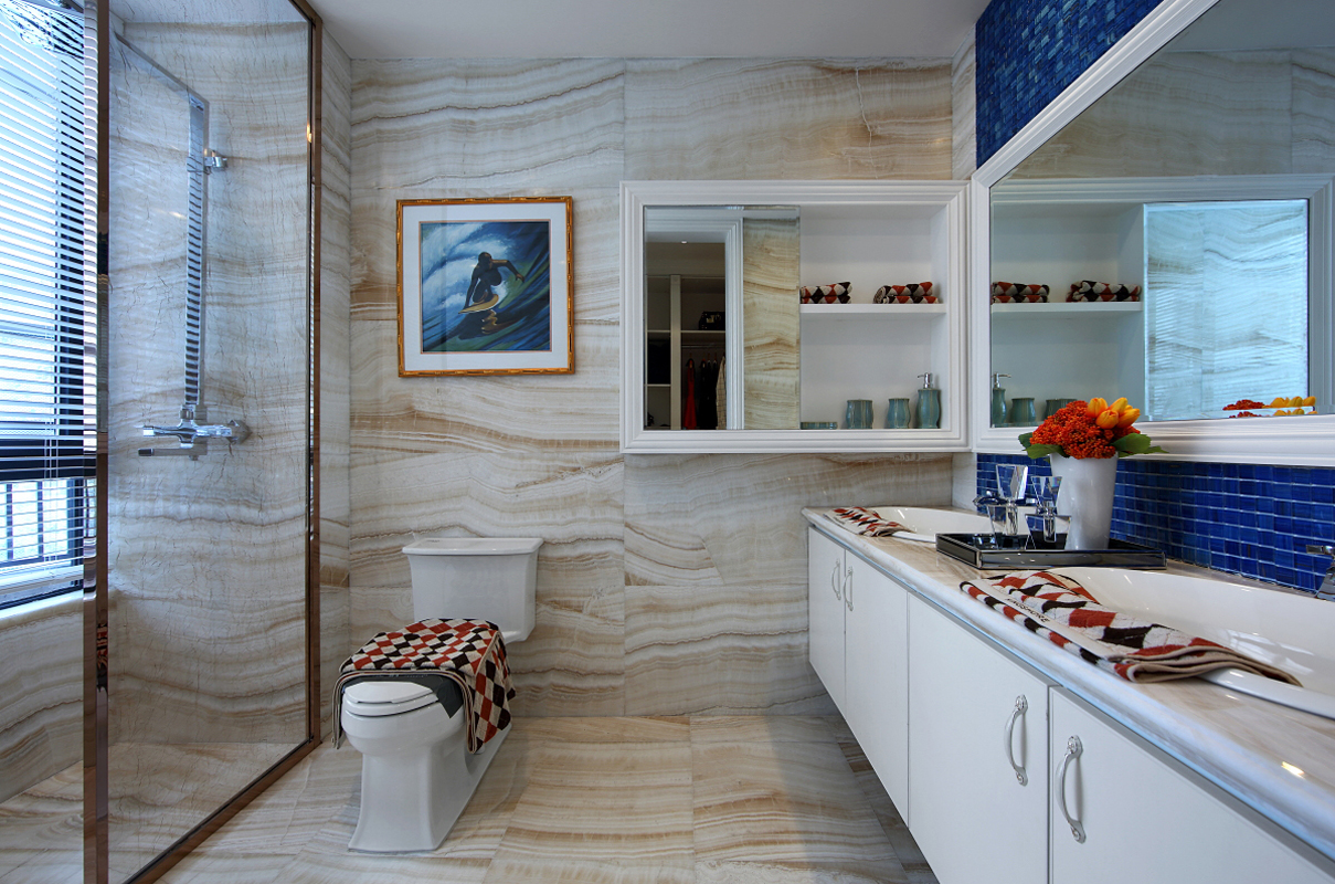 别墅 欧式 白领 收纳 卫生间图片来自紫禁尚品国际装饰公司在别墅装修设计的分享