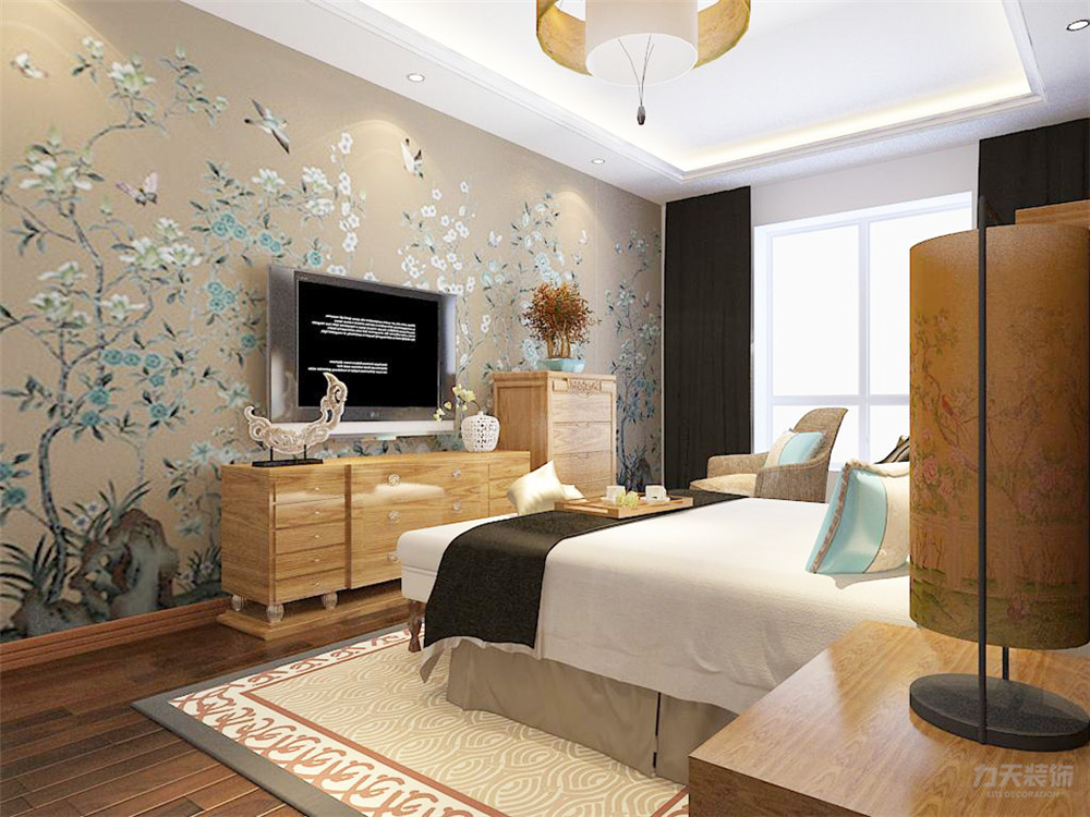 三居 中式风格 旧房改造 小资 80后 卧室图片来自阳光力天装饰在力天装饰-万隆花园118㎡中式风格的分享