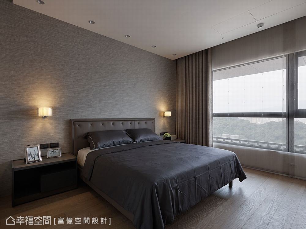现代 四居 卧室图片来自幸福空间在205平黑白灰自然人文藝趣風的分享
