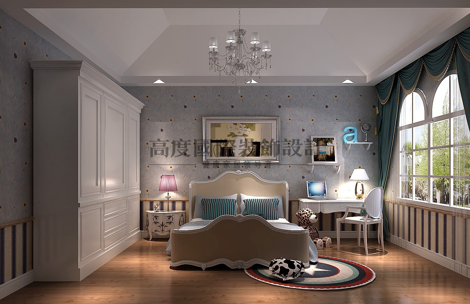 白领 优雅 浪漫 情怀 和谐 大自然 简约 朴质 卧室图片来自重庆高度国际装饰工程有限公司在金色漫香苑-意式风格的分享