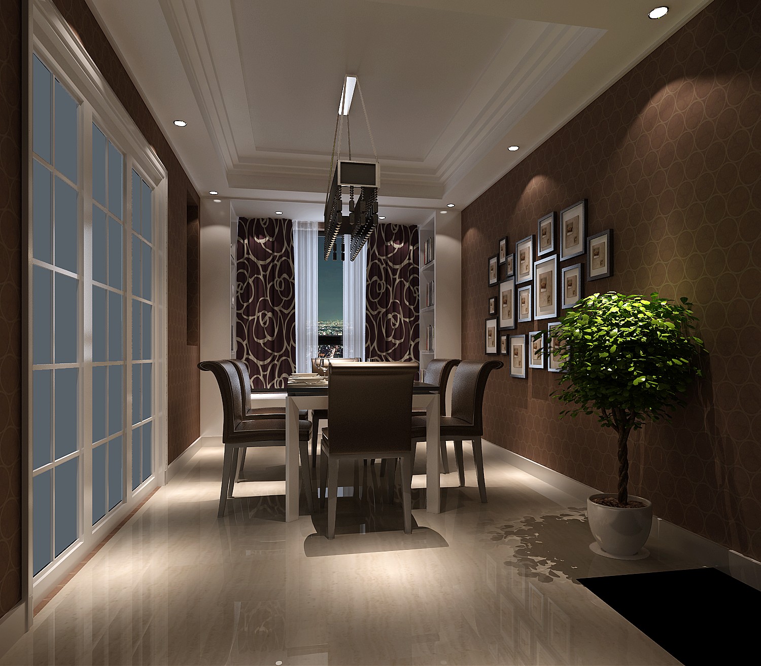 三居 简约 精致 个性 独特 完美 格调 舒适 实用 餐厅图片来自重庆高度国际装饰工程有限公司在金隅翡丽-简约风格的分享